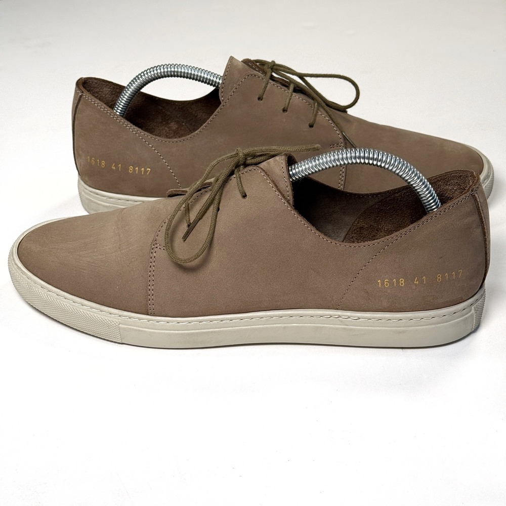 Common Projects Size 8 US /‎ 41 Tan Nubuck Leather Sneakers 1618 41 8117 Suede